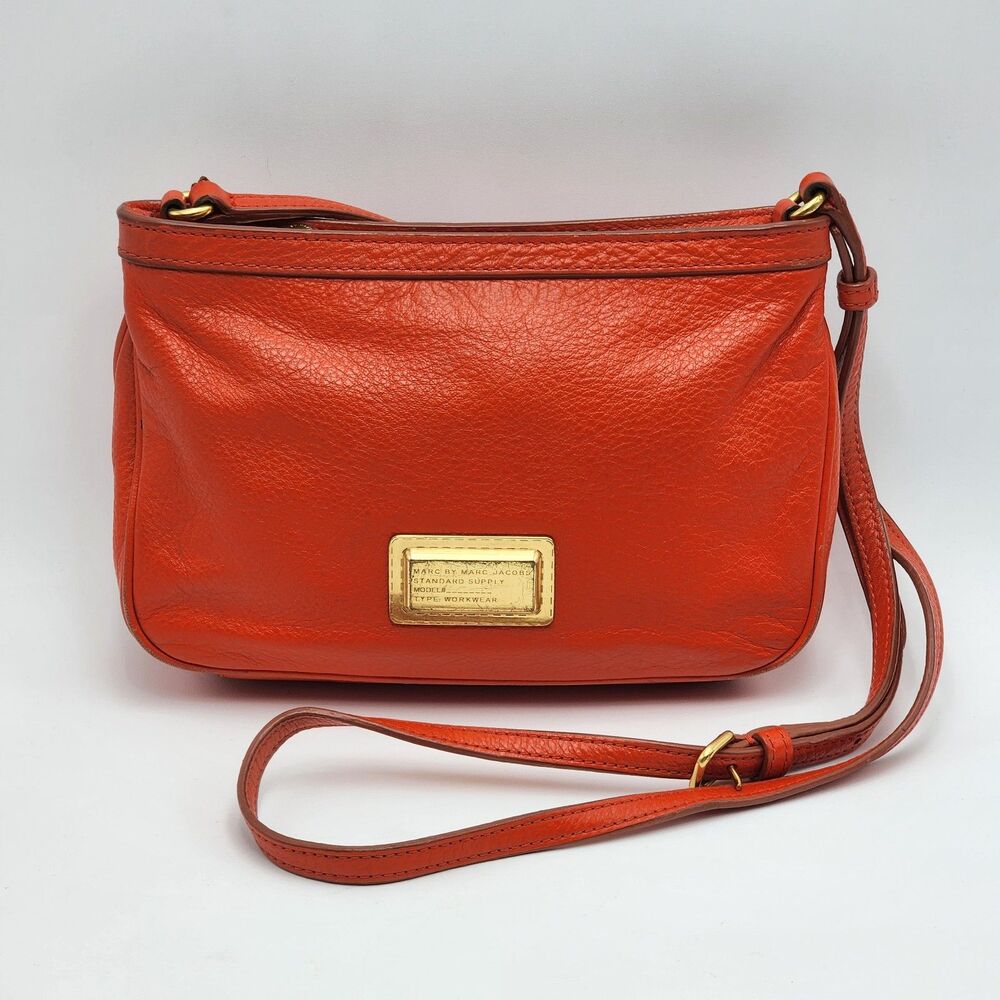 Marc by Marc Jacobs Take Your Percy Orange Crossbody Bag